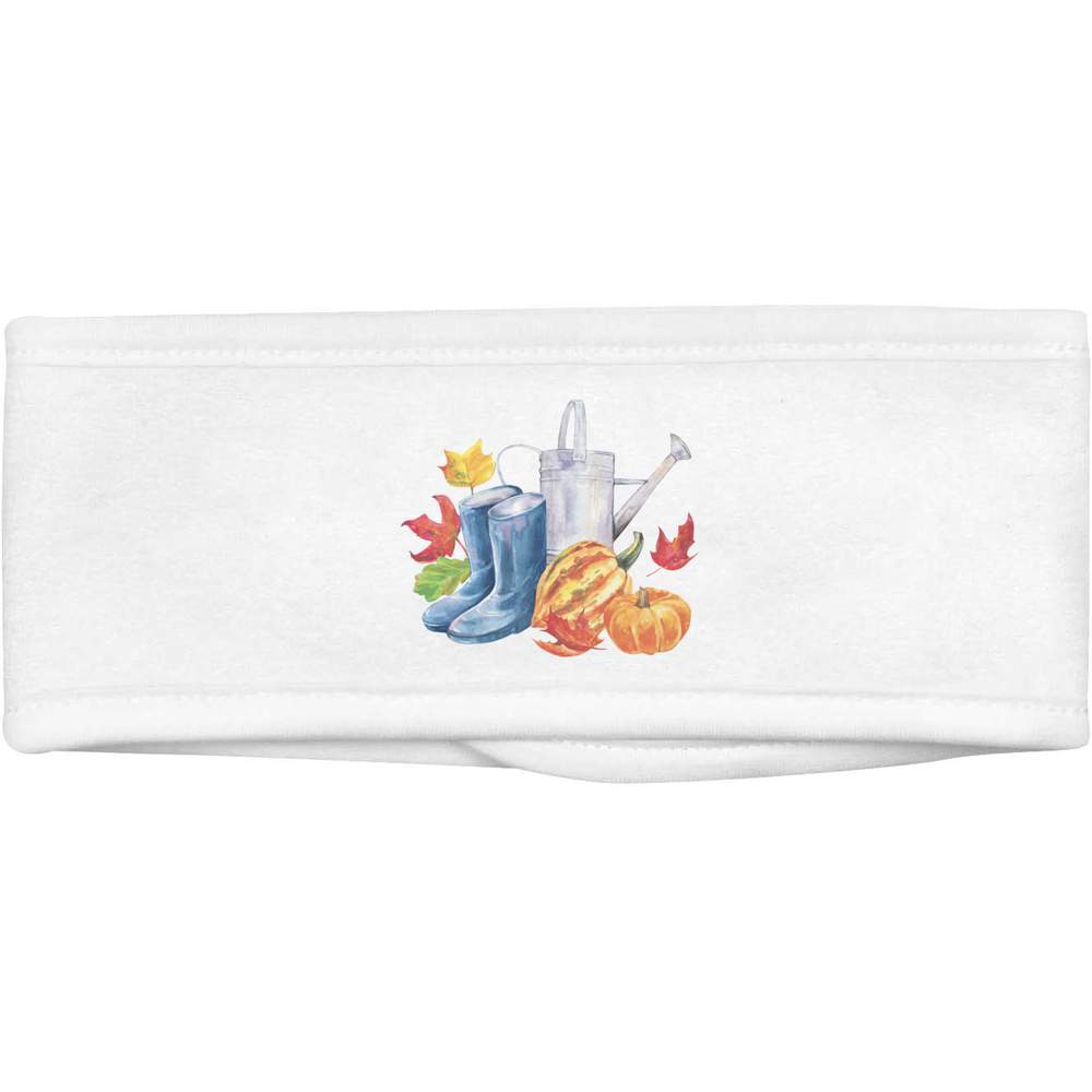 'Blue Rubber Boots, Watering Can And Pumpkins ' Beauty Head Band / Hair Band (HB00042050)