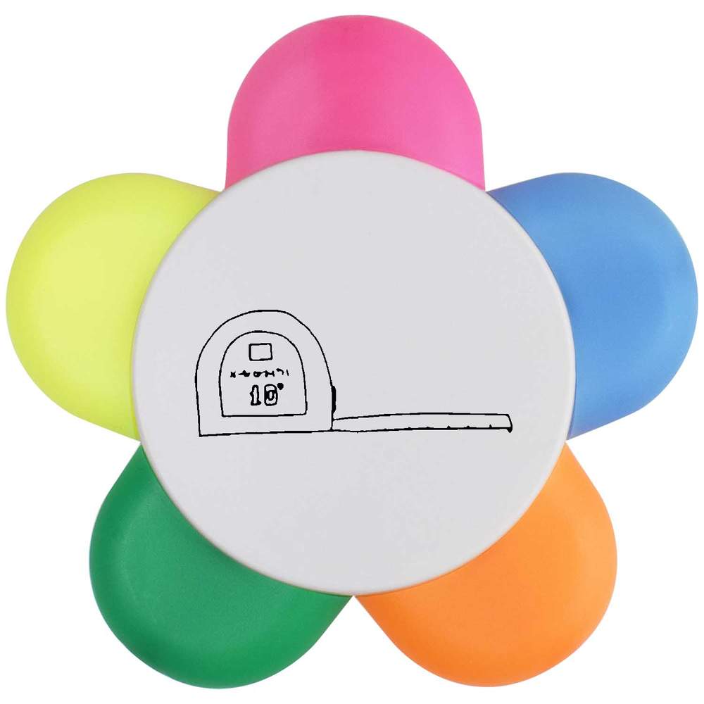'Tape Measure' Flower Shape Highlighter Pen (HL00009052)