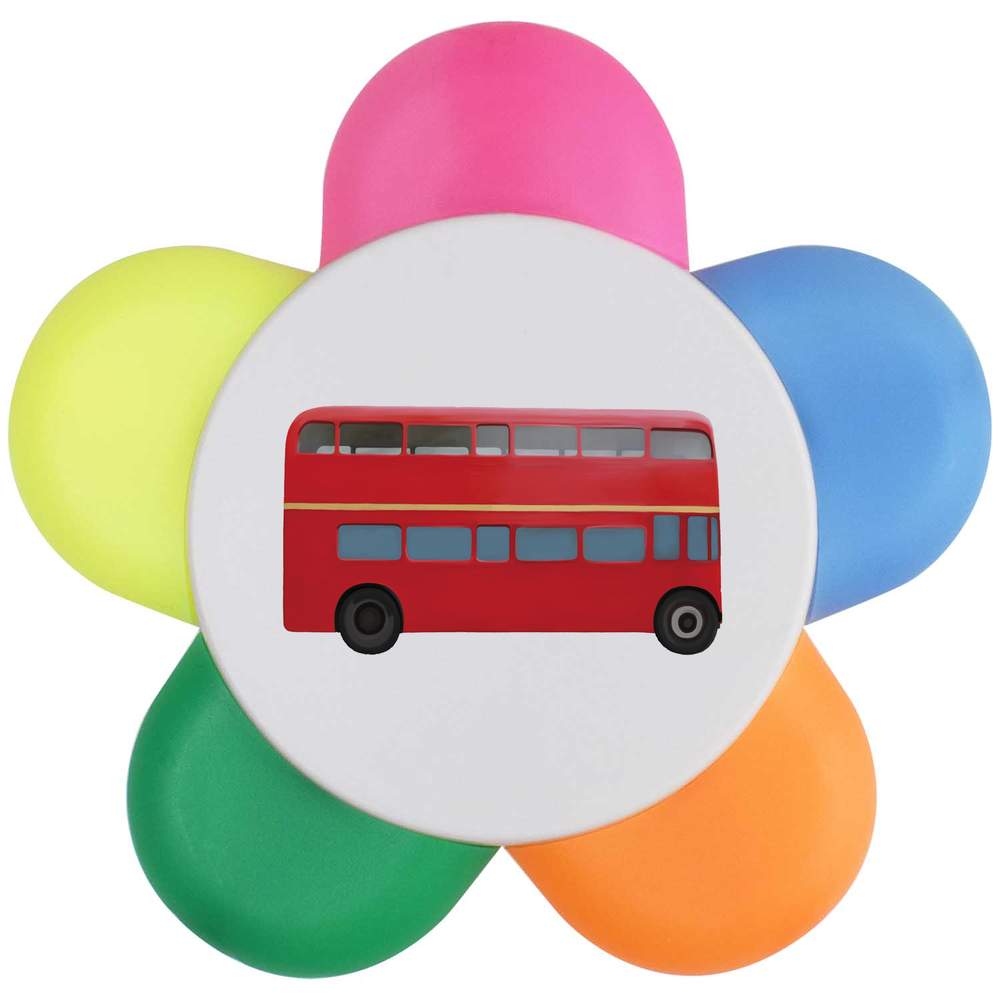 'London Bus' Flower Shape Highlighter Pen (HL00009793)
