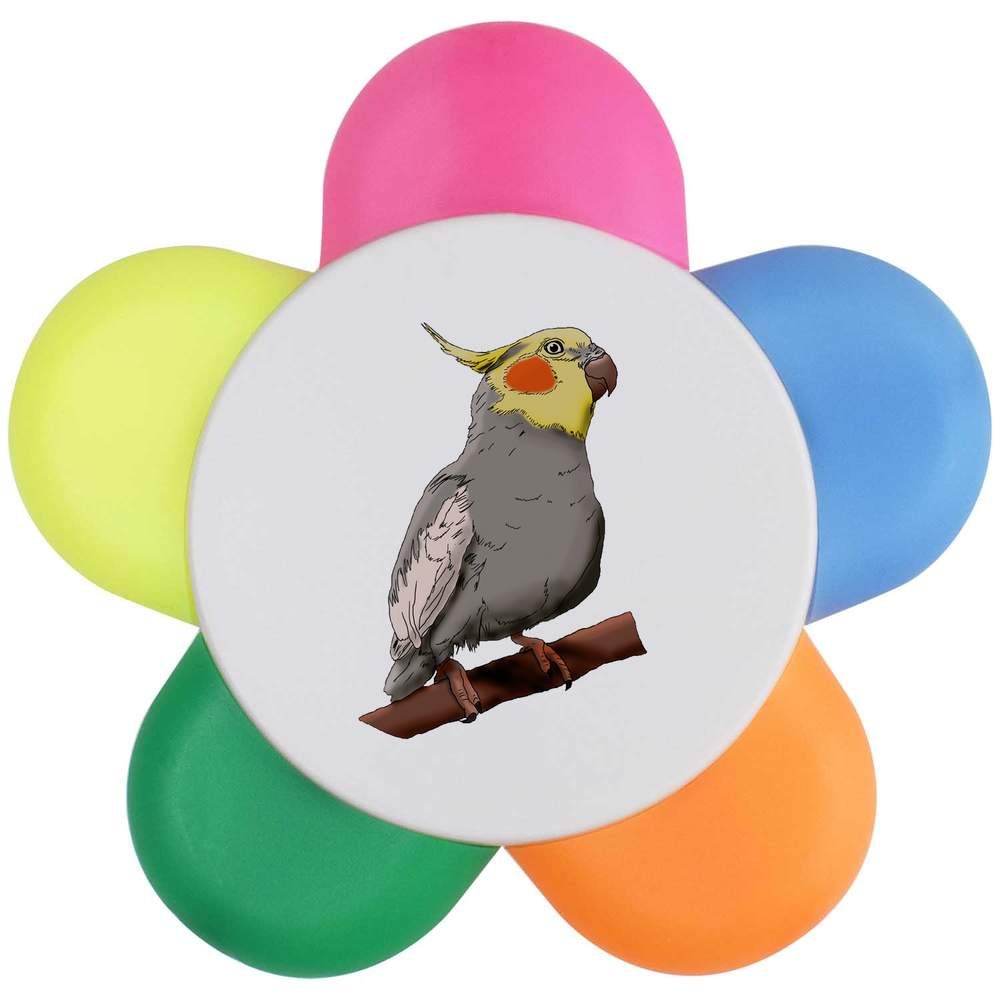 'Cockatiel' Flower Shape Highlighter Pen (HL00014064)