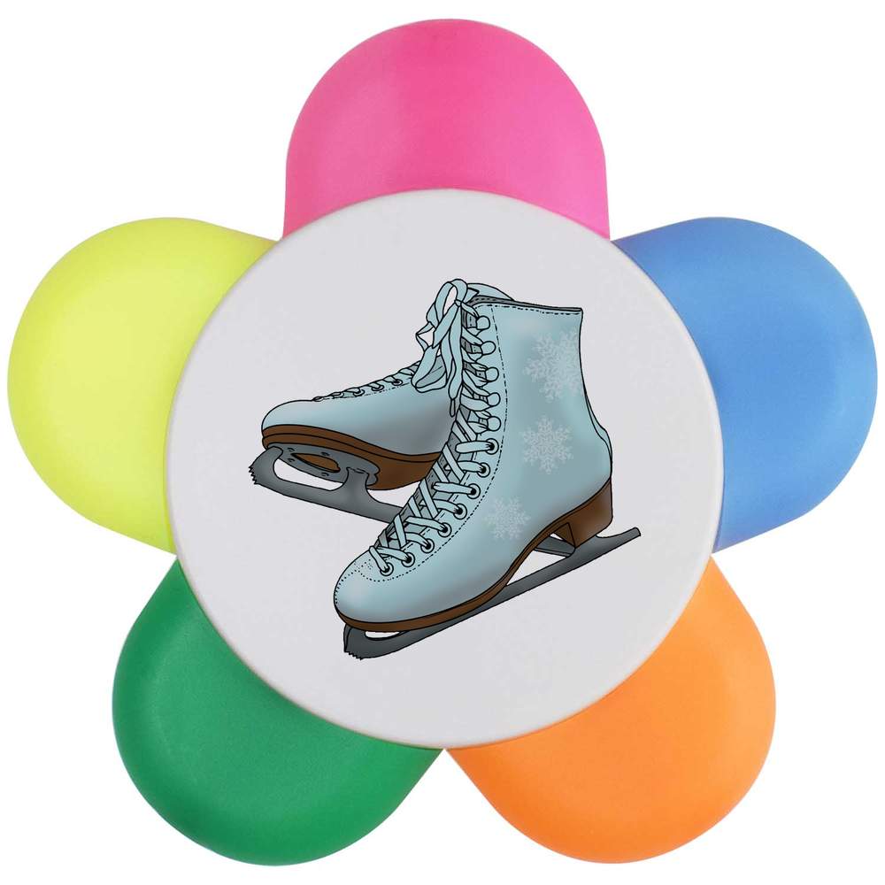 'Ice Skates' Flower Shape Highlighter Pen (HL00020181)