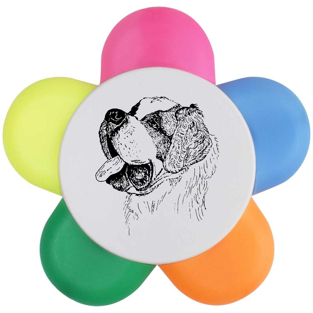 'Saint Bernard' Flower Shape Highlighter Pen (HL00021747)