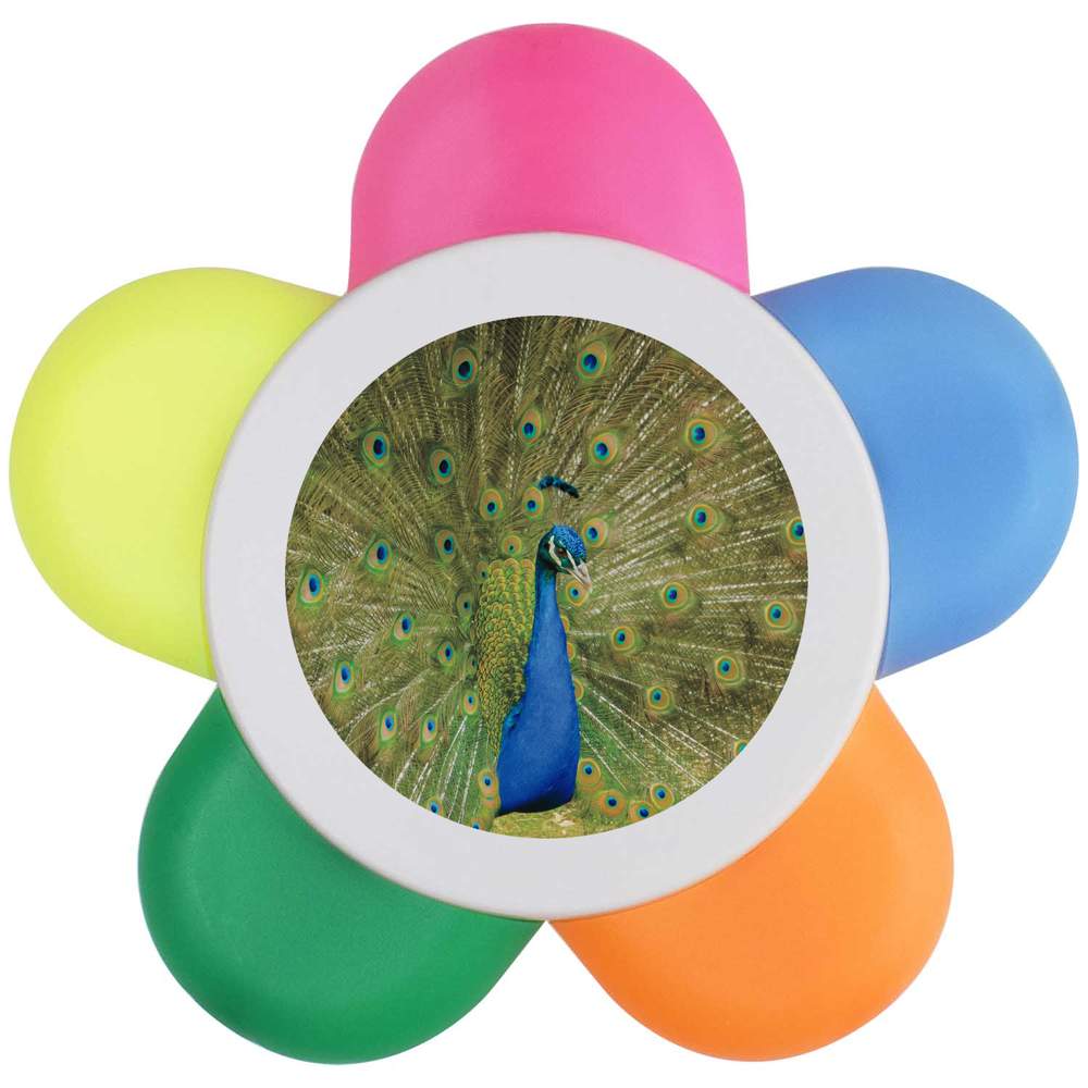 'Peacock Display' Flower Shape Highlighter Pen (HL00027440)