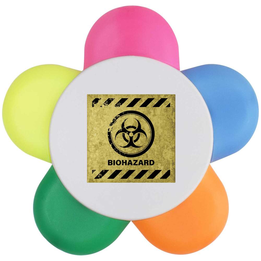 'Biohazard Sign' Flower Shape Highlighter Pen (HL00027752)