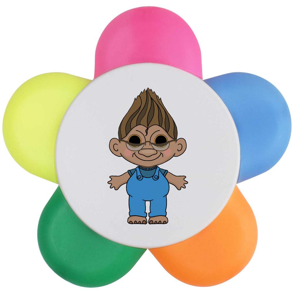 'Grampy Troll' Flower Shape Highlighter Pen (HL00027900)