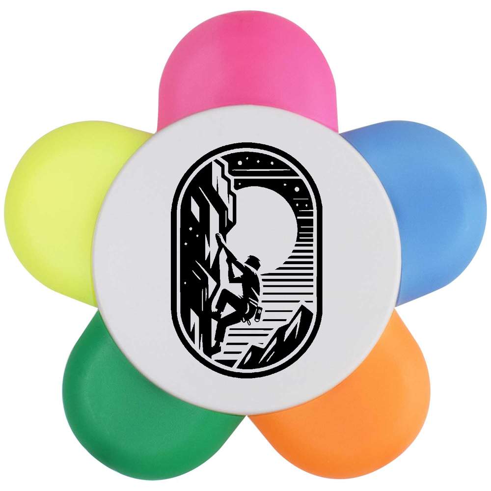 'Cliff Rock Climbing' Flower Shape Highlighter Pen (HL00032955)