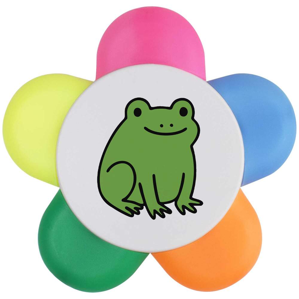 'Cute green frog' Flower Shape Highlighter Pen (HL00038706)