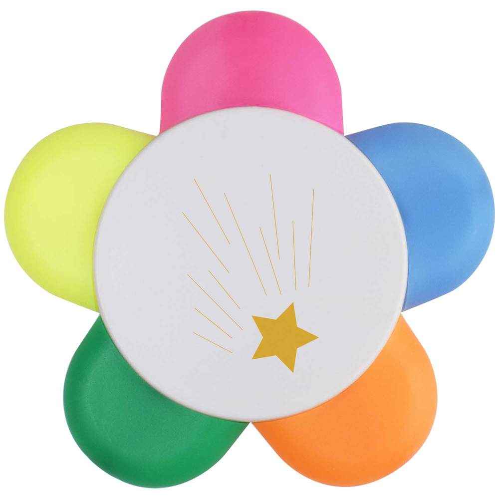 'A Shooting Star Speeding By' Flower Shape Highlighter Pen (HL00040427)