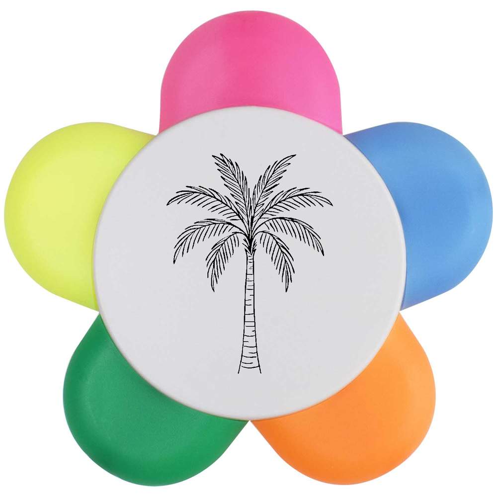 'Palm tree' Flower Shape Highlighter Pen (HL00040889)