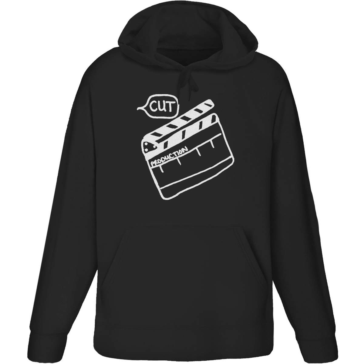 Medium 'Directors Clapper Board' Adult Hoodie / Hooded Sweater / Jumper (Black) (HO00133876)
