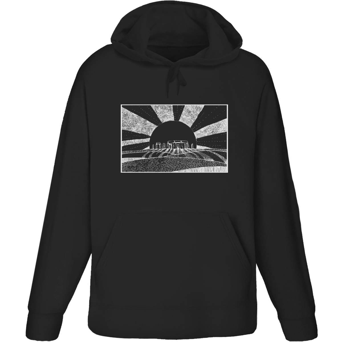 Medium 'Sunset Stonehenge' Adult Hoodie / Hooded Sweater / Jumper (Black) (HO00165274)