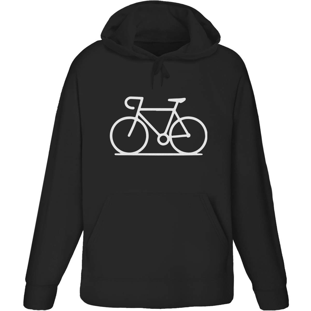 'Bicycle Symbol Cycling' Adult Hoodie - Black, M - Hooded Sweatshirt / Jumper for Training, Sports and Outdoor Wear (HO00346540)