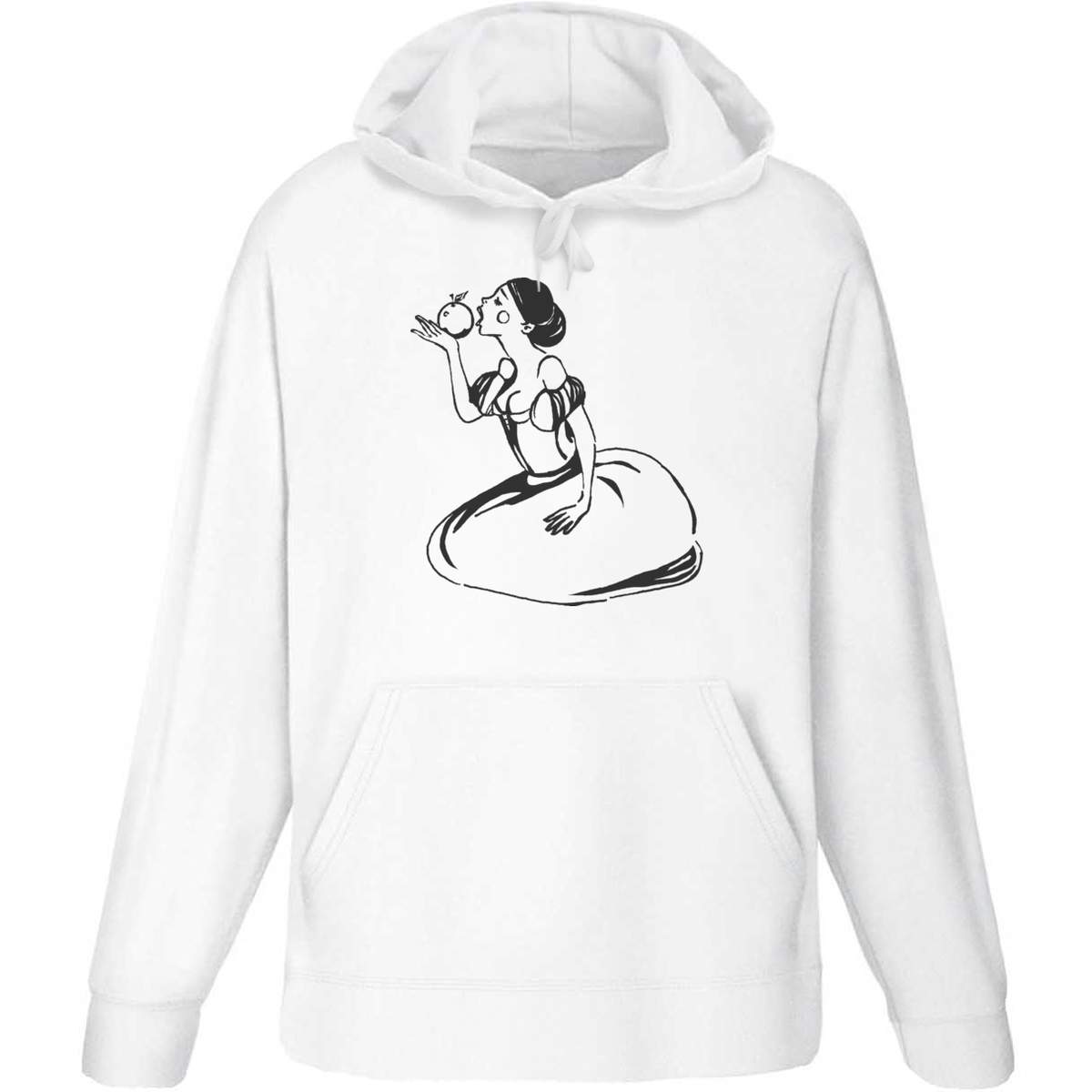 Small 'Snow White' Adult Hoodie / Hooded Sweater (White) (HO00055965)
