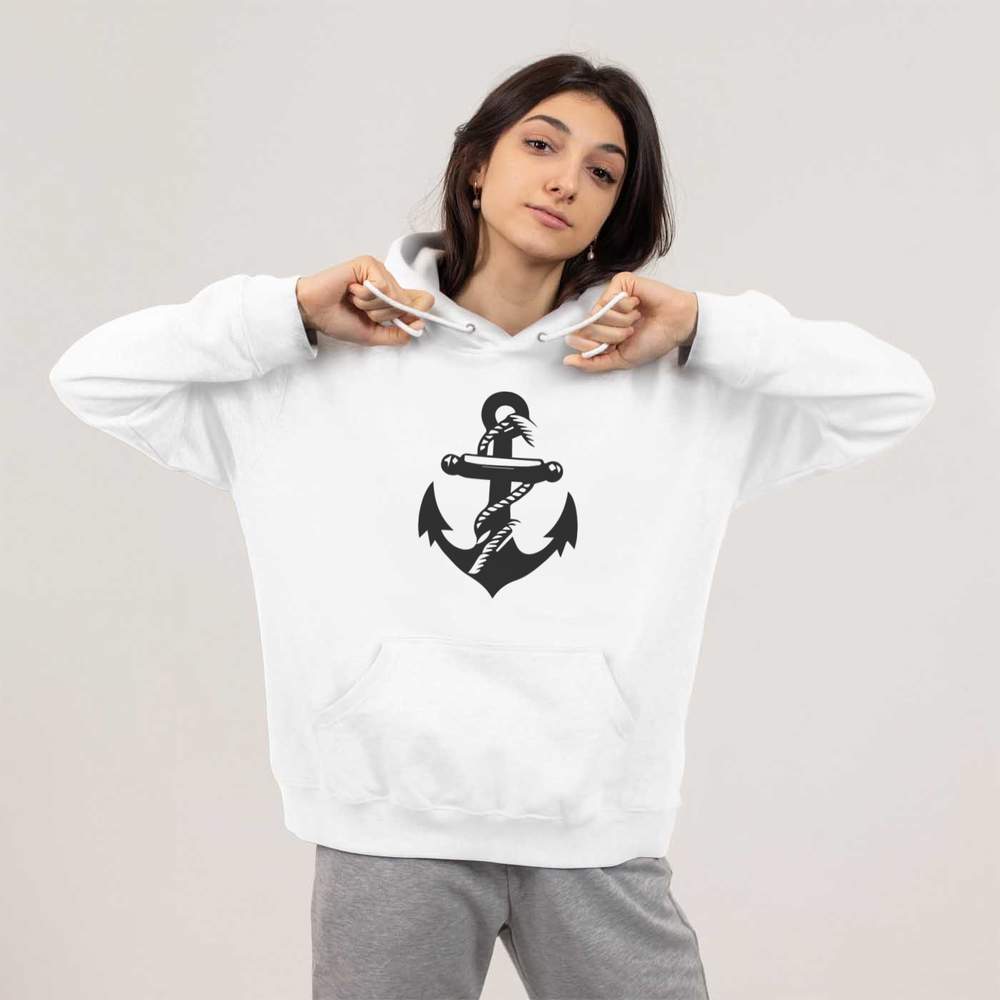 Vendu Sweat à capuche / sweat à capuche adulte « Boat Anchor » (HO047738)