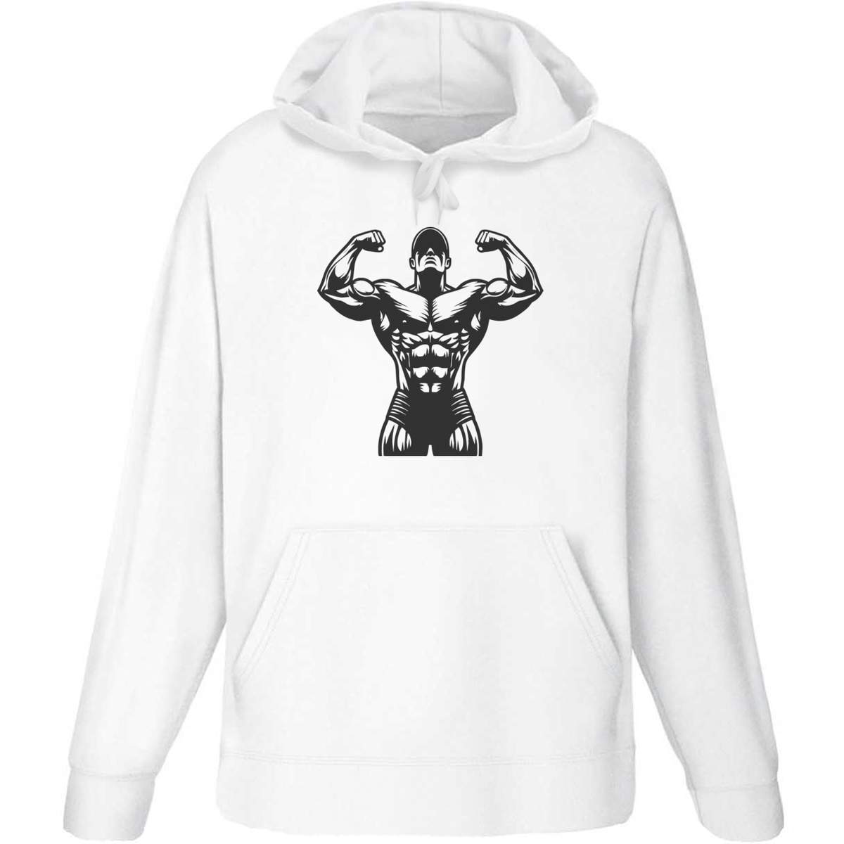 'Bodybuilder Posing' Adult Hoodie / Hooded Sweater (HO047748)