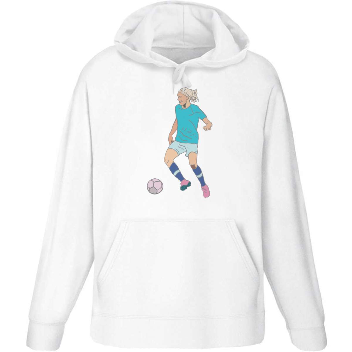 'Woman Football Player ' Adult Hoodie / Hooded Sweater (HO052031) - Picture 11 of 15