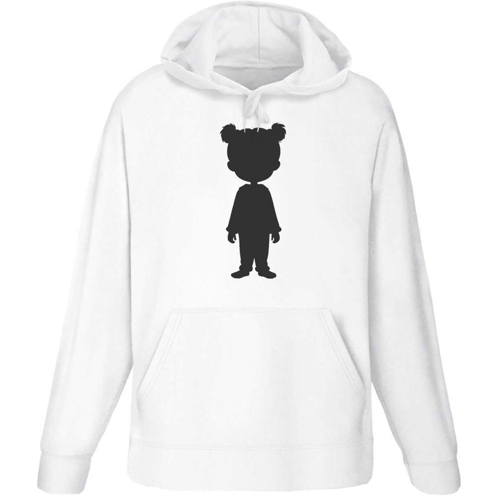 'Little Girl Silhouette' Adult Hoodie / Hooded Sweater (HO052802)