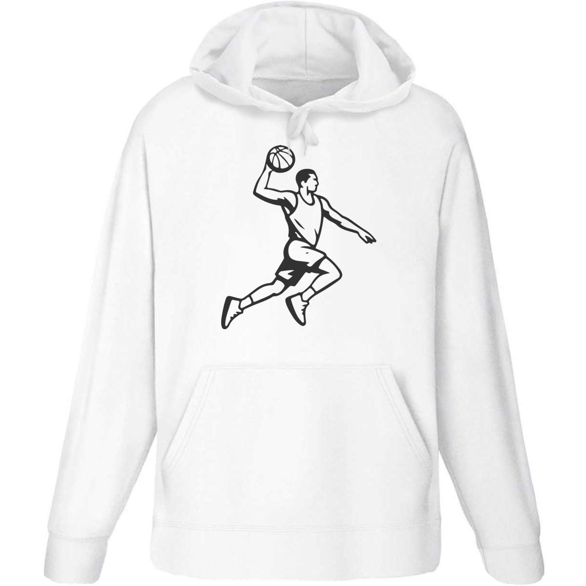 'Basketball Player Dunk' Adult Hoodie / Hooded Sweater (HO055382)