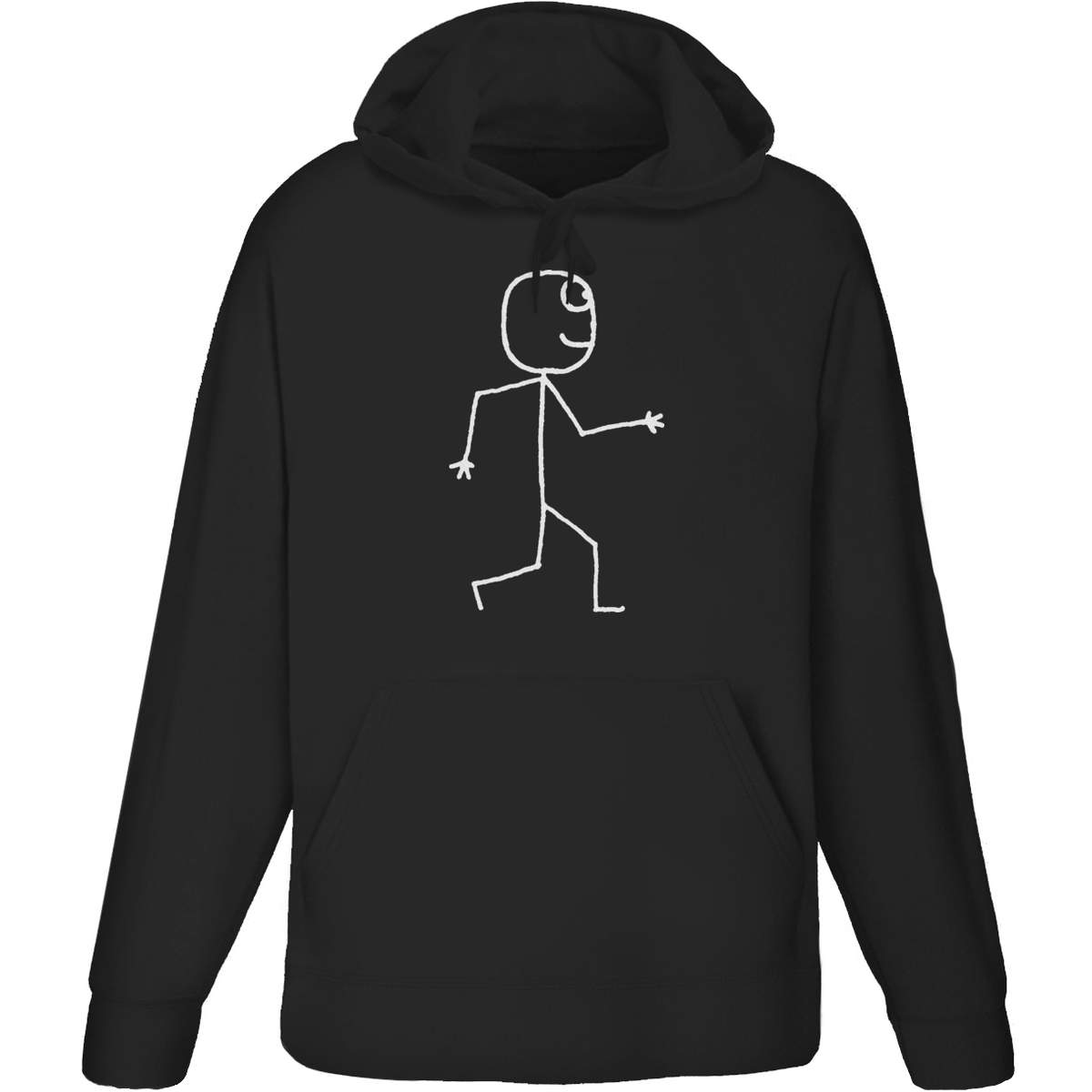 'Walking Stickman' Adult Hoodie / Hooded Sweater (HO016326)