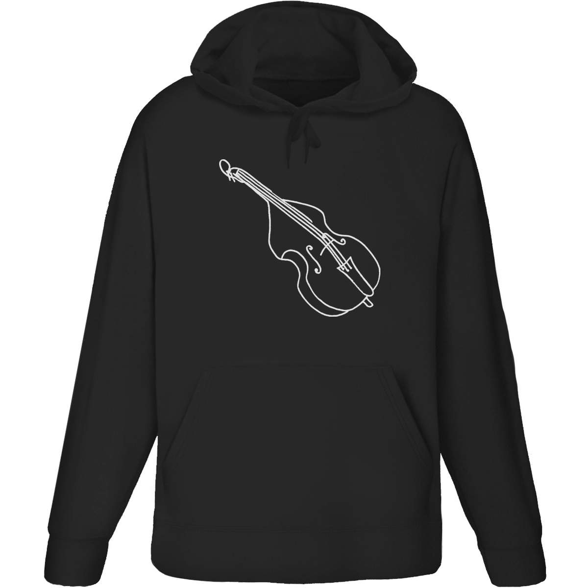 'Double Bass' Adult Hoodie / Sweatshirt - Hooded Jumper for Training, Sports and Outdoor Wear (HO022803)