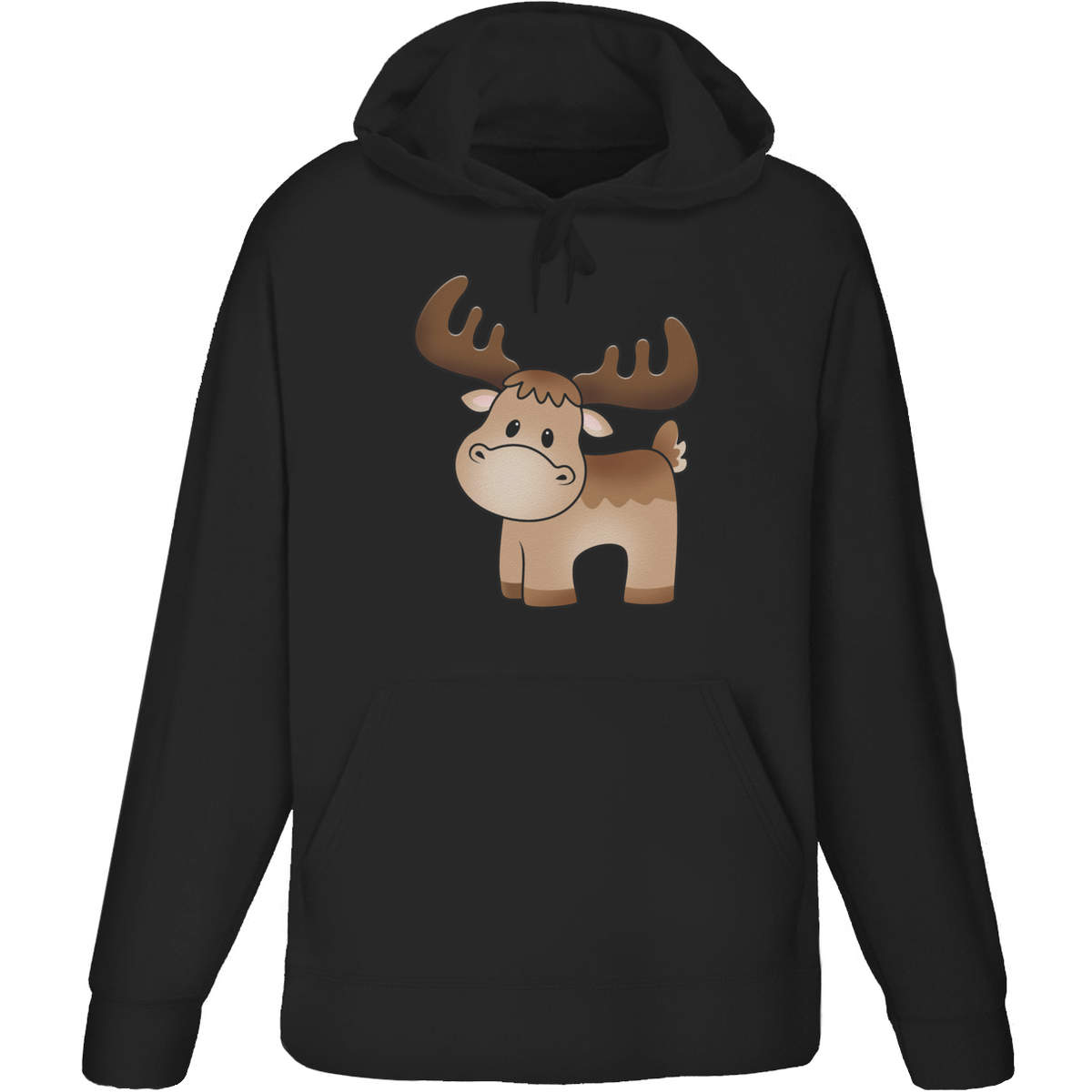 'Cute Moose' Adult Hoodie / Hooded Sweater (HO028462)
