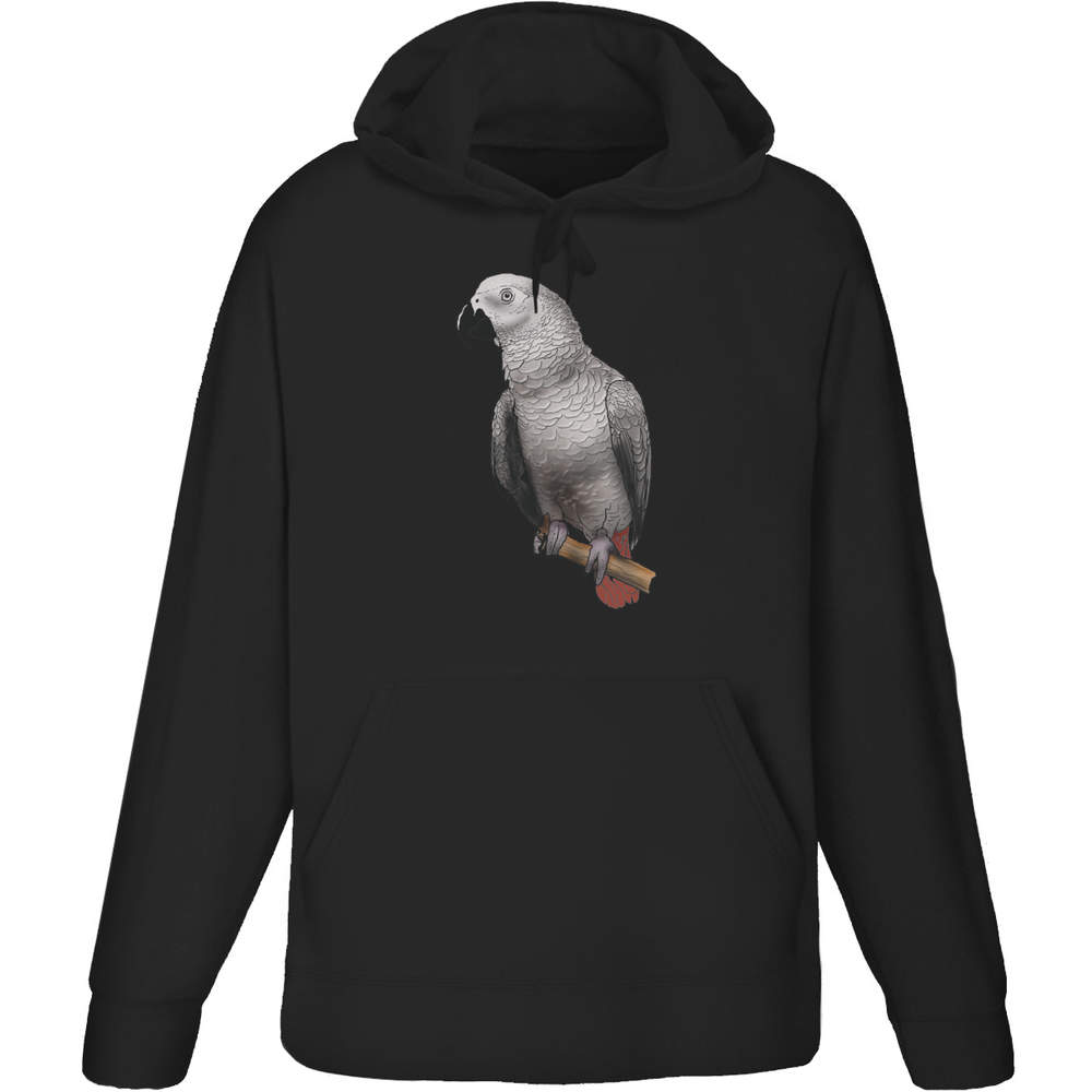 Sweat à capuche soldes / sweat à capuche adulte « African Grey Perrot » (HO028573)