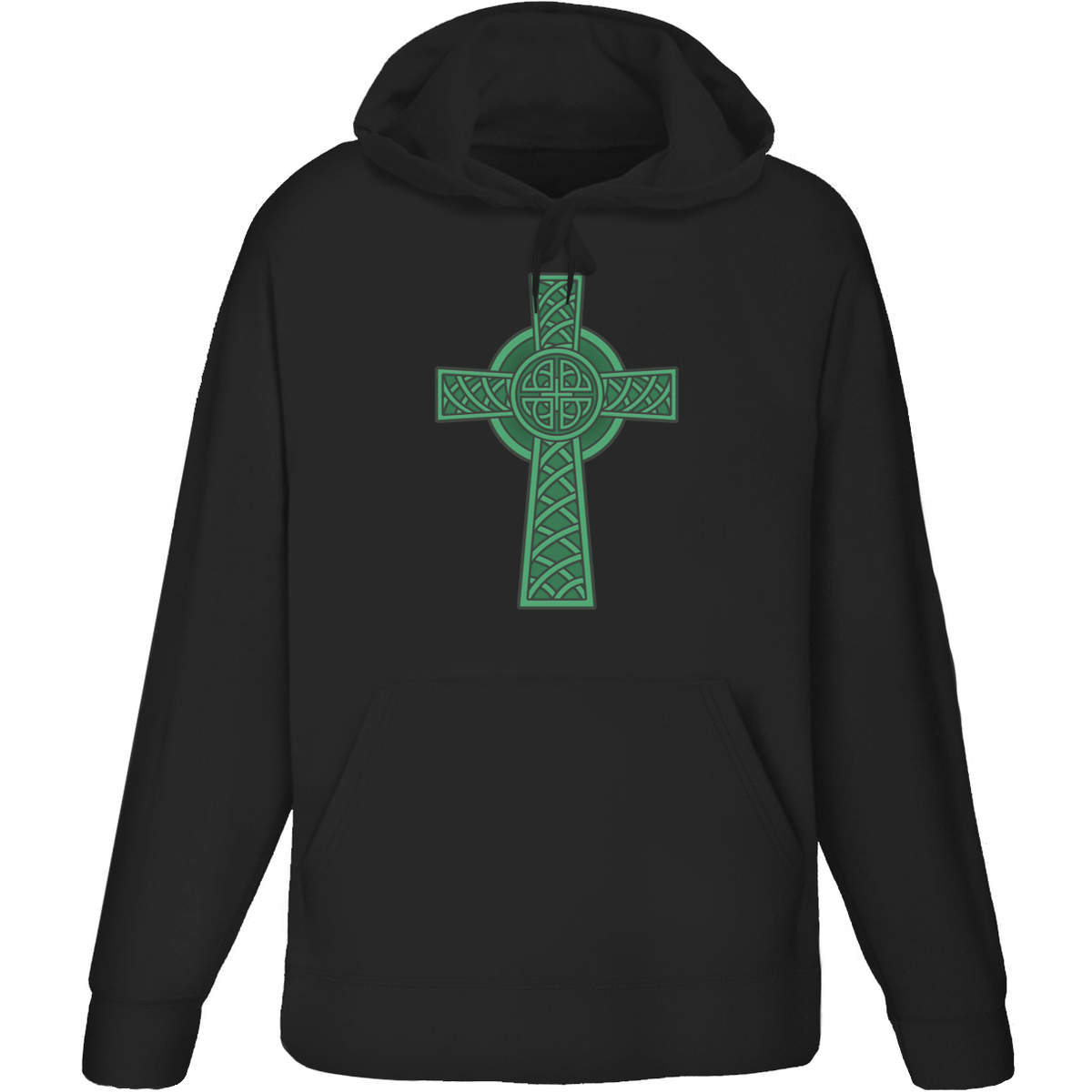 'Celtic Cross' Adult Hoodie / Sweatshirt - Hooded Jumper for Training, Sports and Outdoor Wear (HO029566)
