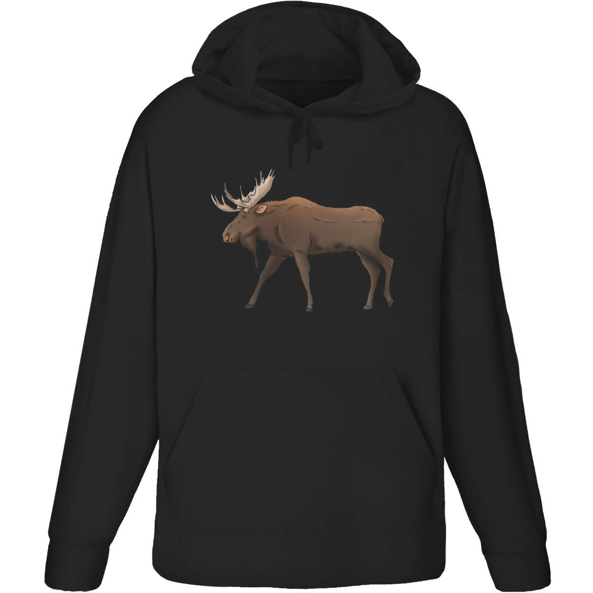 'Bull Moose' Adult Hoodie / Hooded Sweater (HO030264)