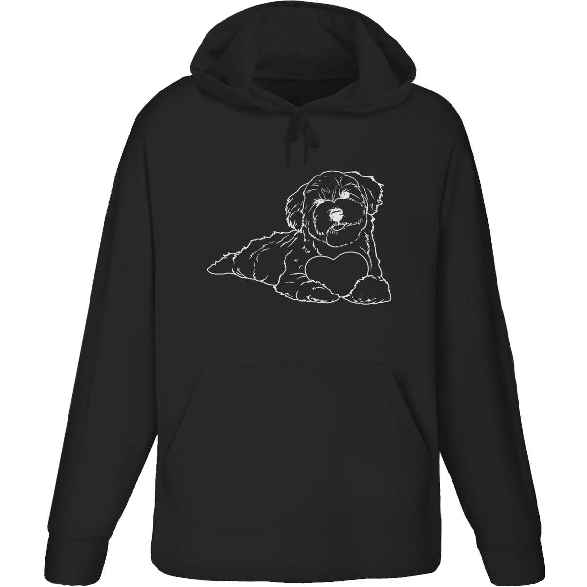'Love Heart Havanese' Adult Hoodie / Hooded Sweater (HO032147)