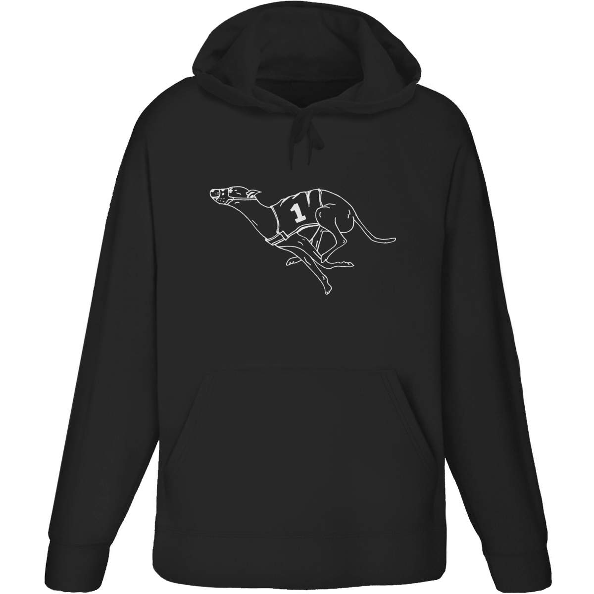 'Racing Greyhound' Adult Hoodie / Hooded Sweater (HO036354)
