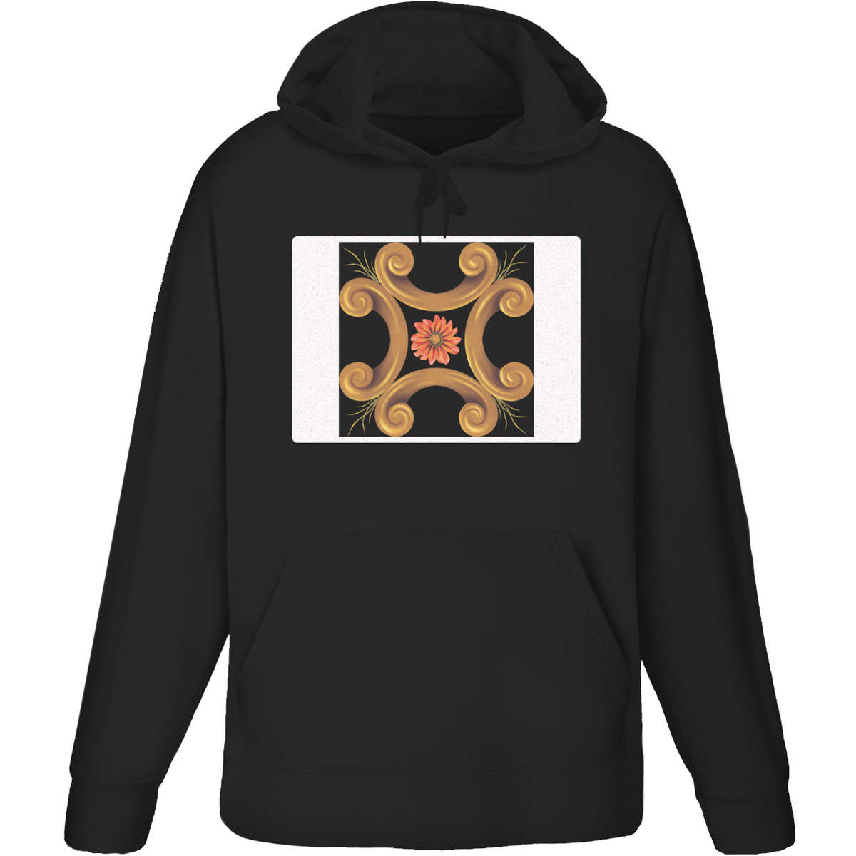 'Golden Arc Sunflower Symphony' Adult Hoodie / Hooded Sweater (HO046953)