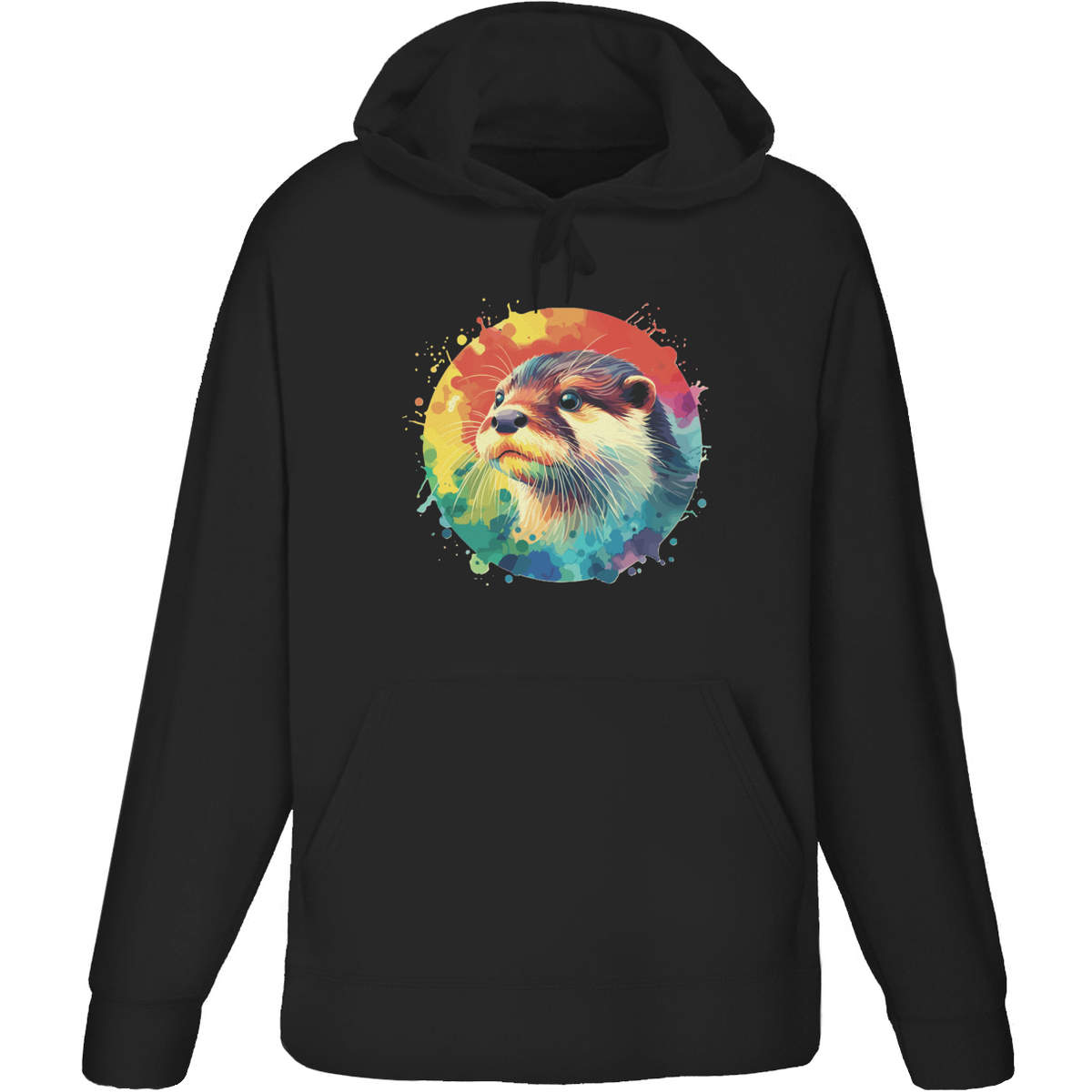 'Colourful Otter' Adult Hoodie / Hooded Sweater (HO047490)