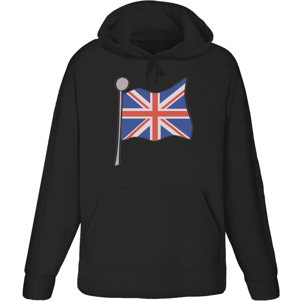 'Union Jack flag' Adult Hoodie / Hooded Sweater (HO048981)