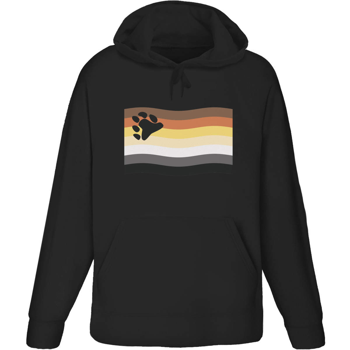 'Waving Bear Flag' Adult Hoodie / Hooded Sweater (HO050965)
