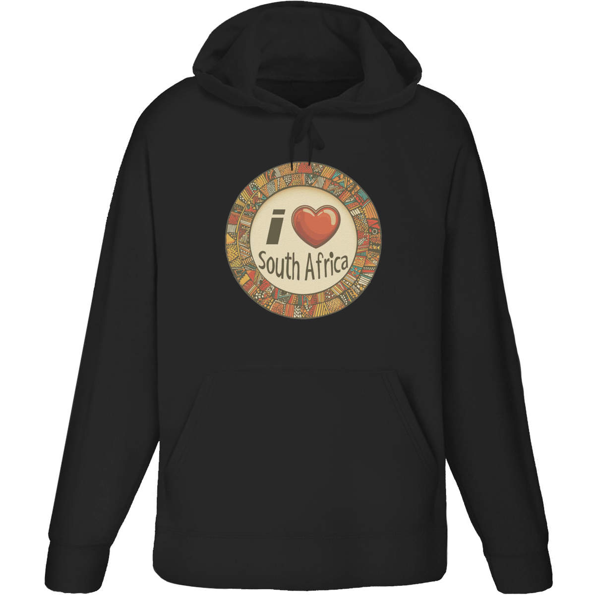 'I Love South Africa with Heart' Adult Hoodie / Hooded Sweater (HO052292)