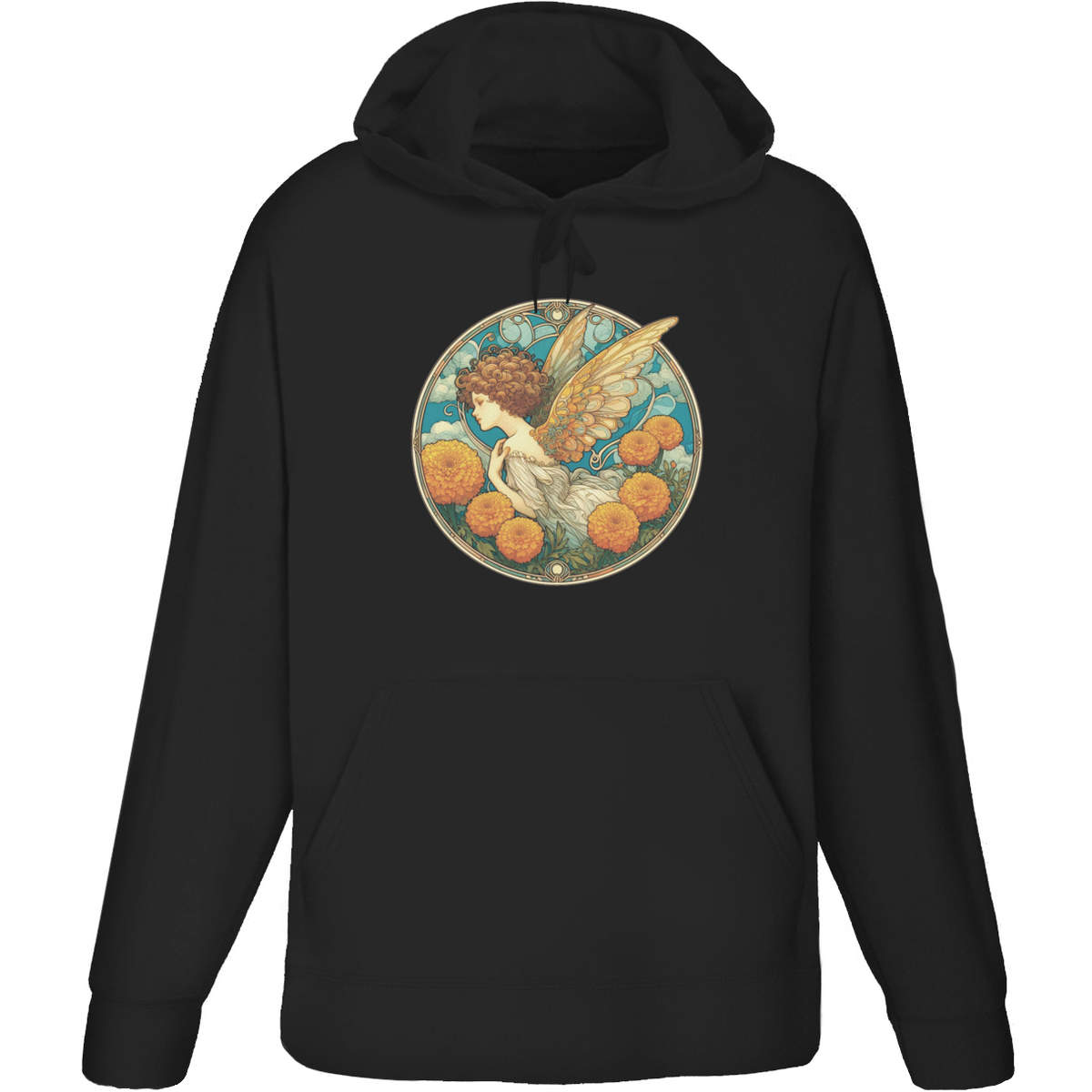 'Marigold Garden Fairy' Adult Hoodie / Hooded Sweater (HO055510)