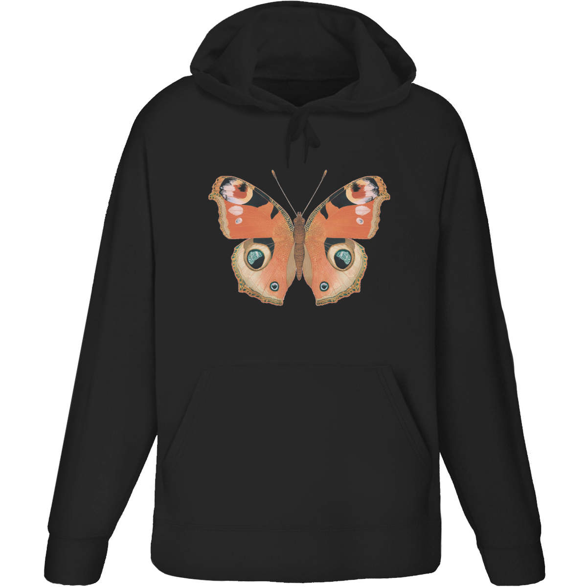 'Open Winged Butterfly' Adult Hoodie / Hooded Sweater (HO055666)