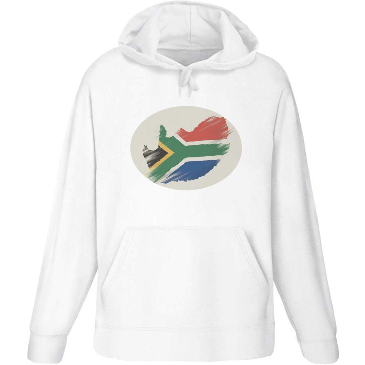 Extra Large 'South Africa' Adult Hoodie / Hooded Sweater (White) (HO00309477)