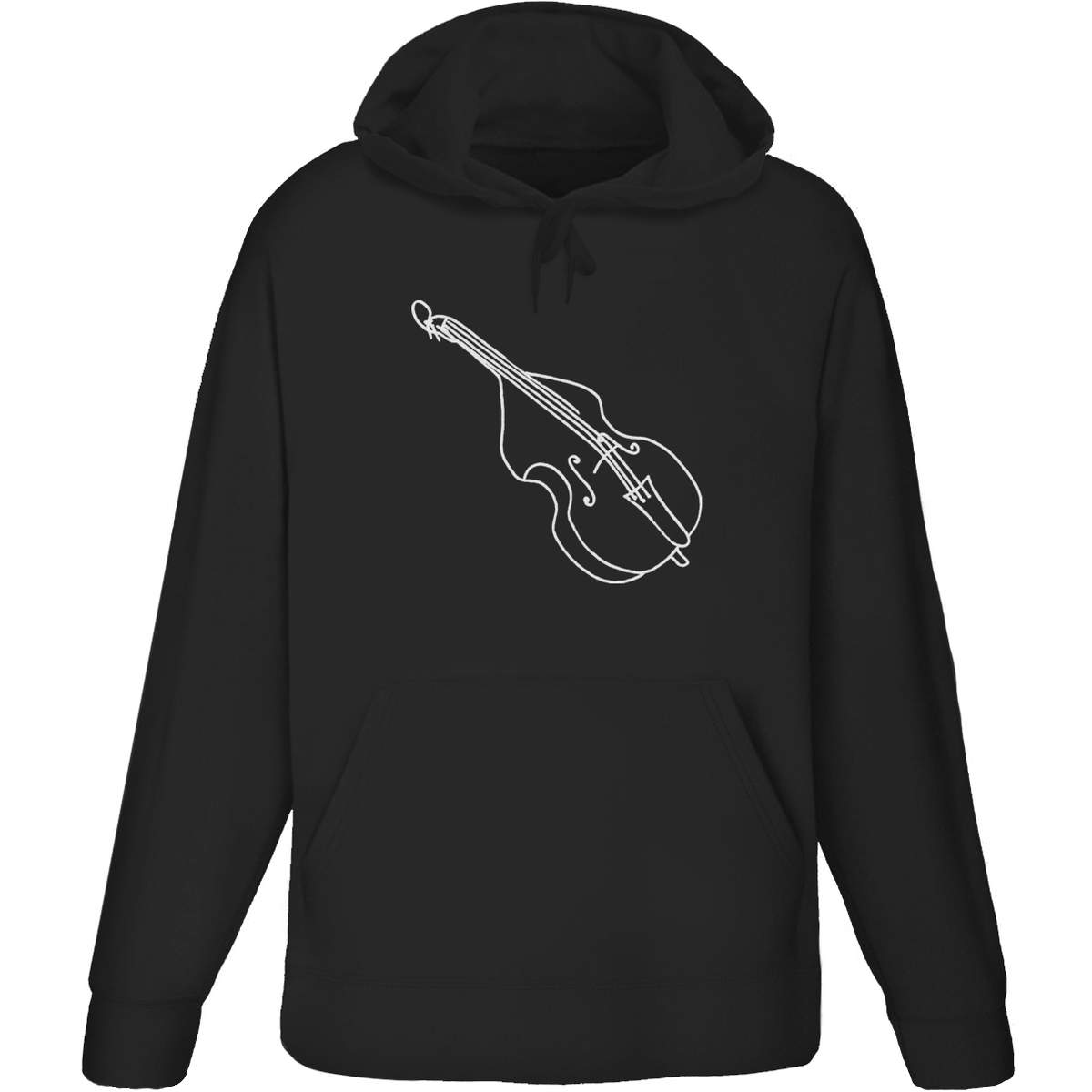 'Double Bass' Adult Hoodie - Black, XL - Hooded Sweatshirt / Jumper for Training, Sports and Outdoor Wear (HO00157362)