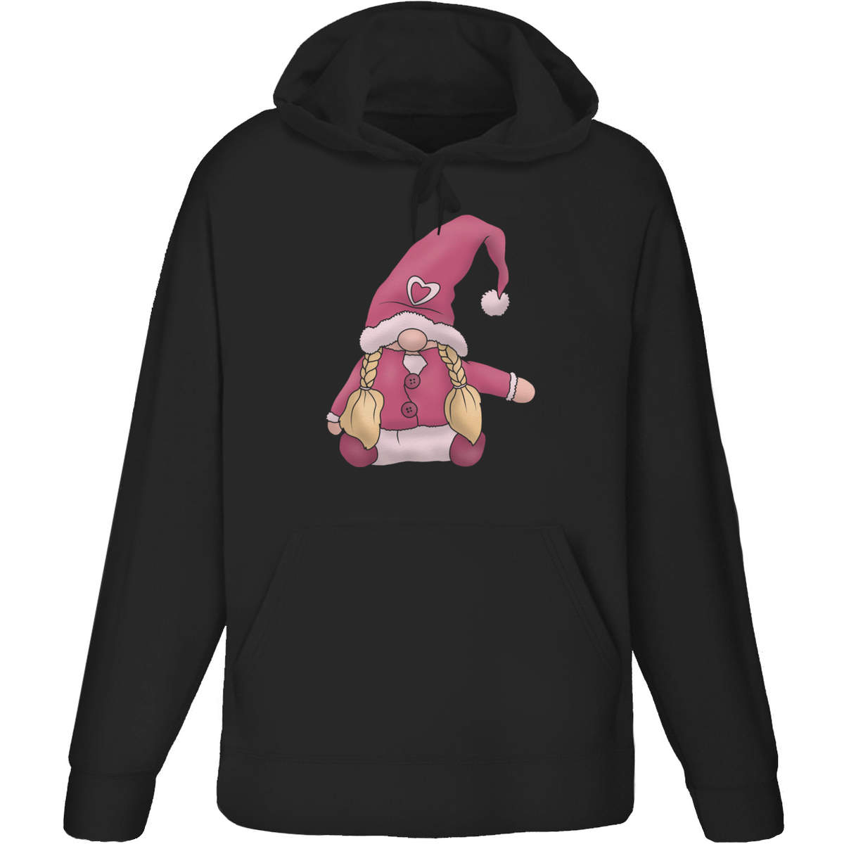 Extra Large 'Girl Gonk' Adult Hoodie / Hooded Sweater / Jumper (Black) (HO00208380)