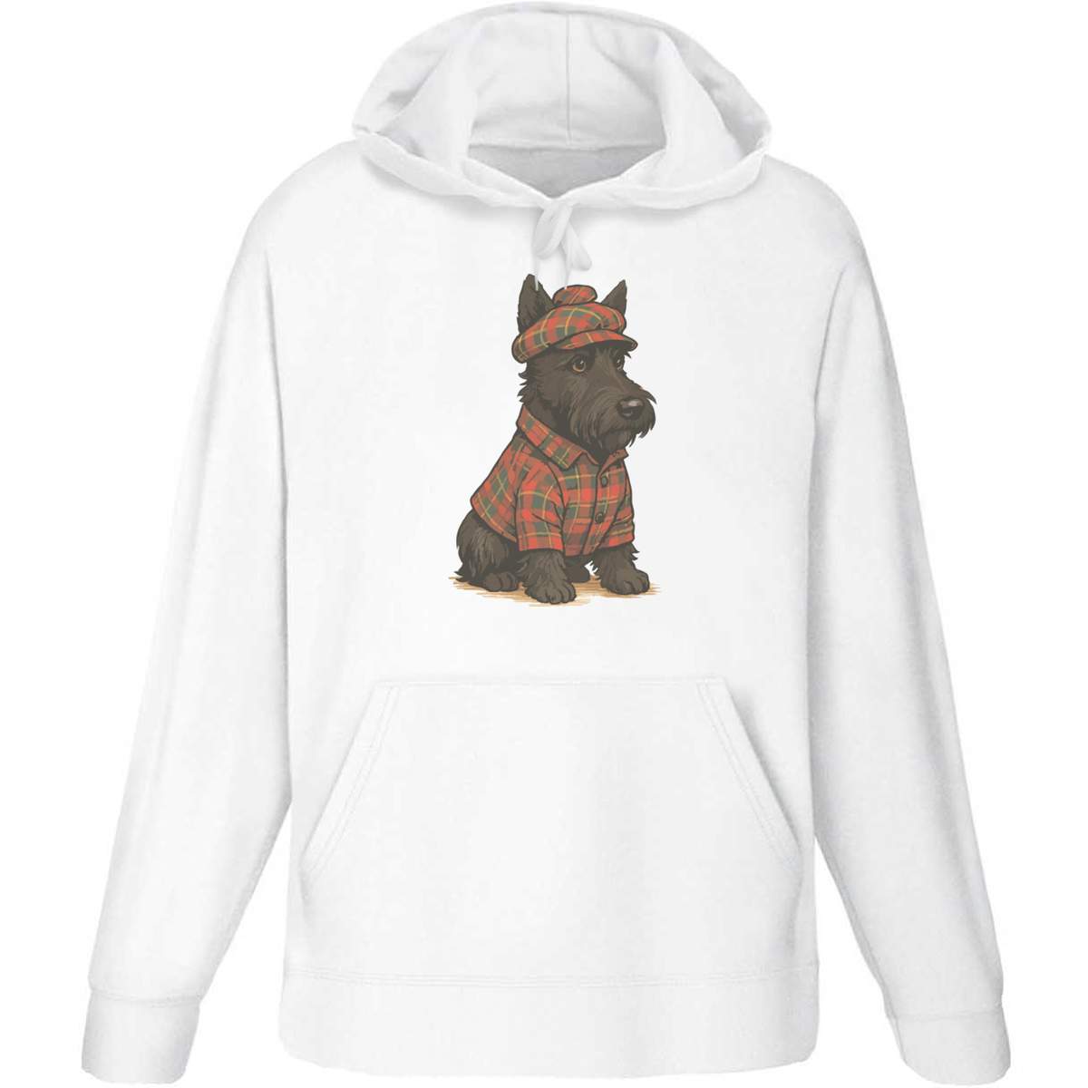 Extra Extra Large 'Scottish Terrier' Adult Hoodie / Hooded Sweater (White) (HO00349838)