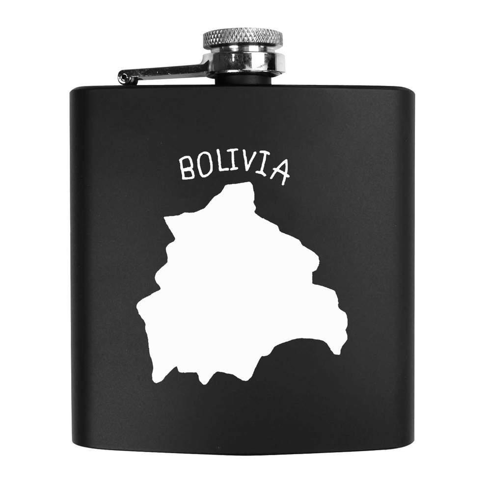 6oz (170ml) 'Bolivia Country' Pocket Hip Flask (HP00005909)