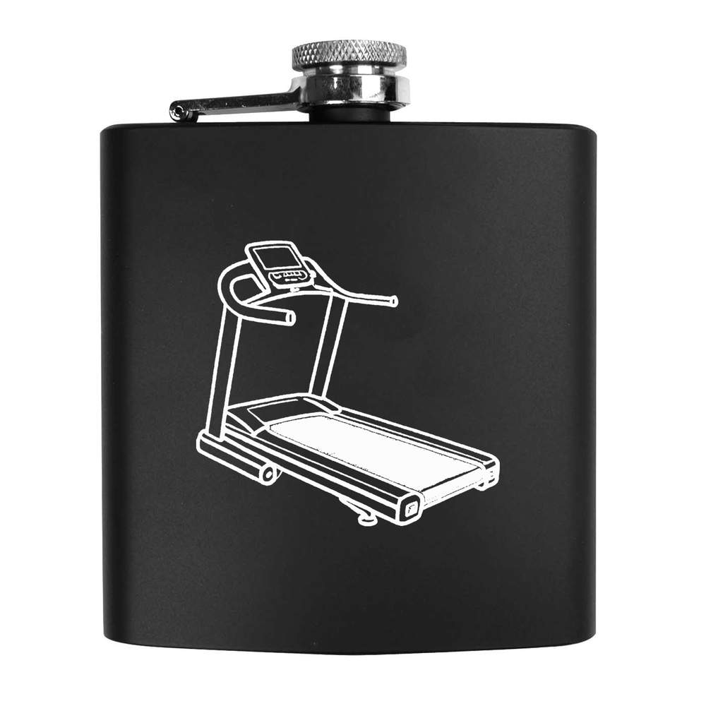 6oz (170ml) 'Treadmill Exercise' Pocket Hip Flask (HP00029691)