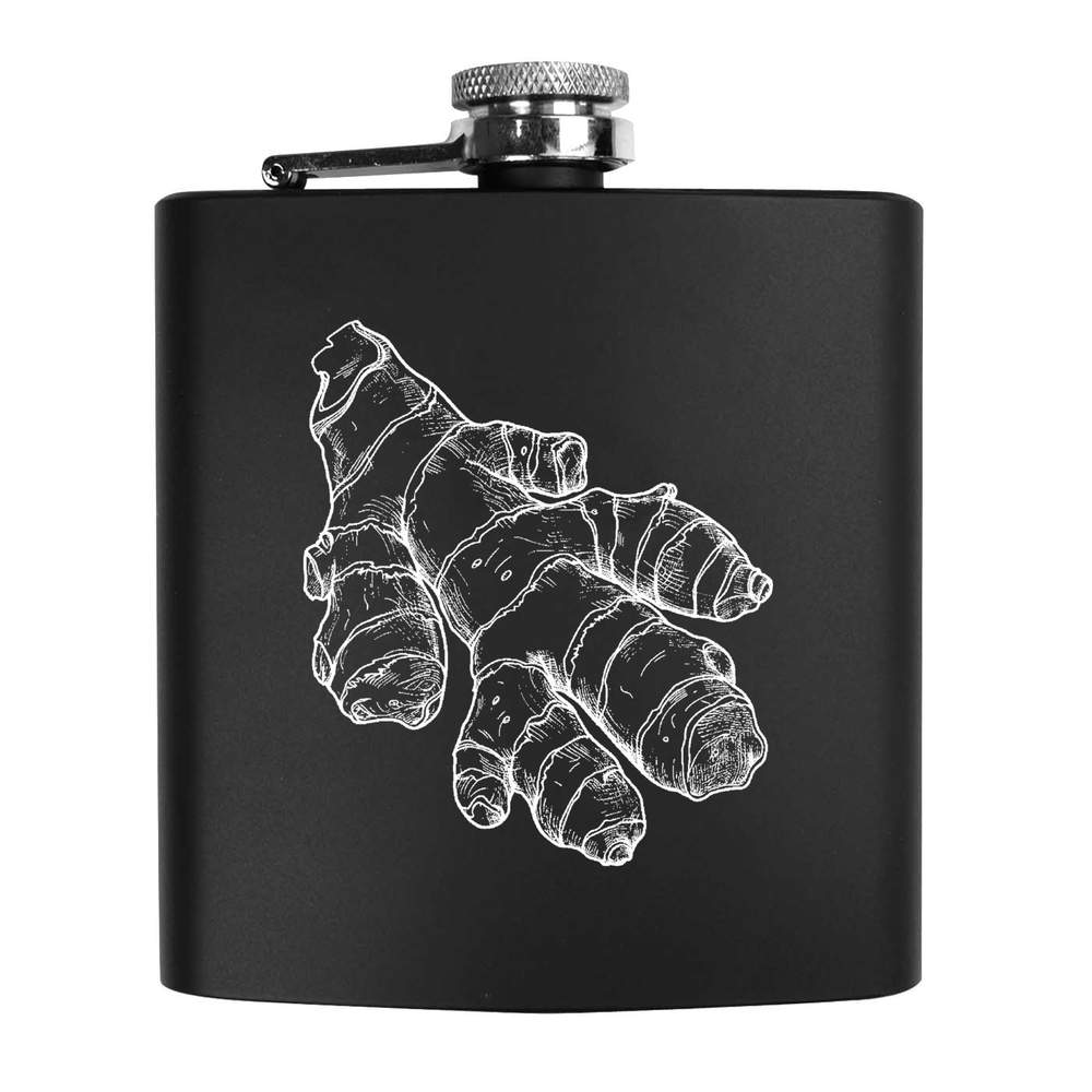 6oz (170ml) 'Ginger Root' Pocket Hip Flask (HP00037499)
