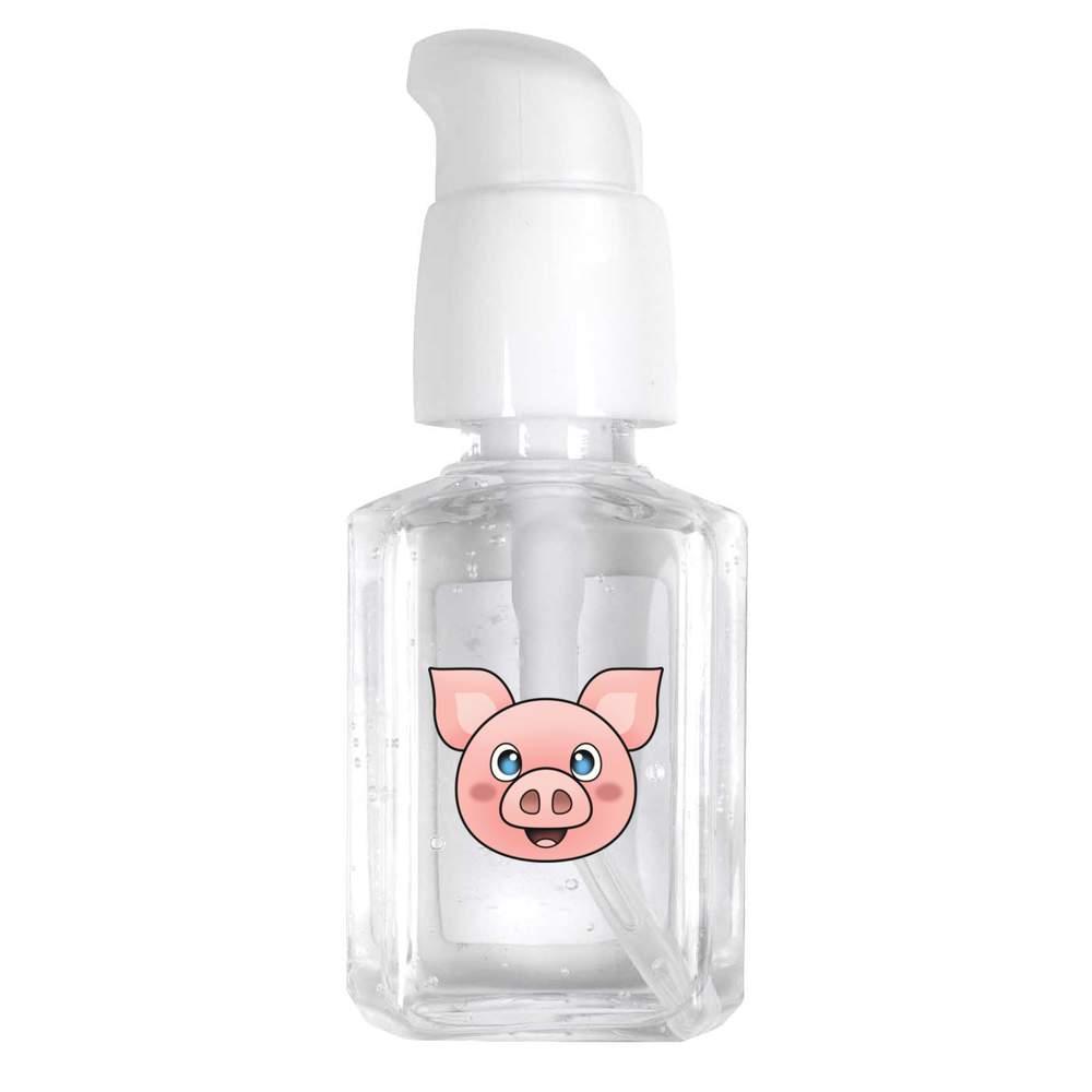 30ml 'Happy Pig Face' Pocket Hand Sanitiser Gel (HS00026452)