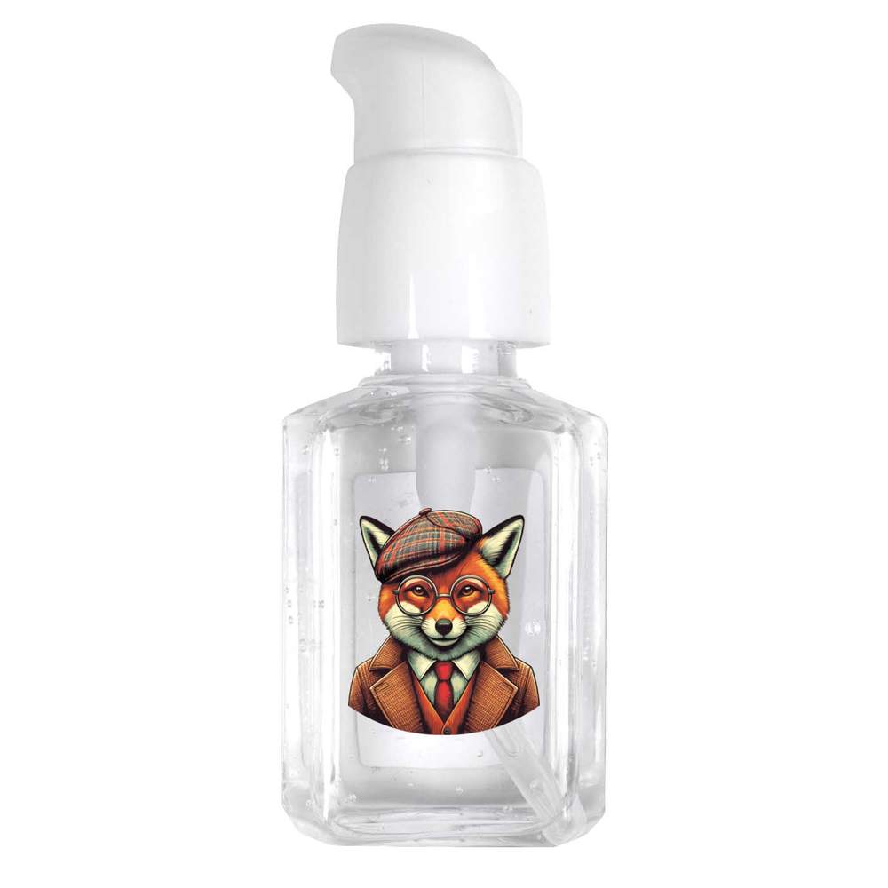 30ml 'Fox Wearing Tweed Suit' Pocket Hand Sanitiser Gel (HS00033740)