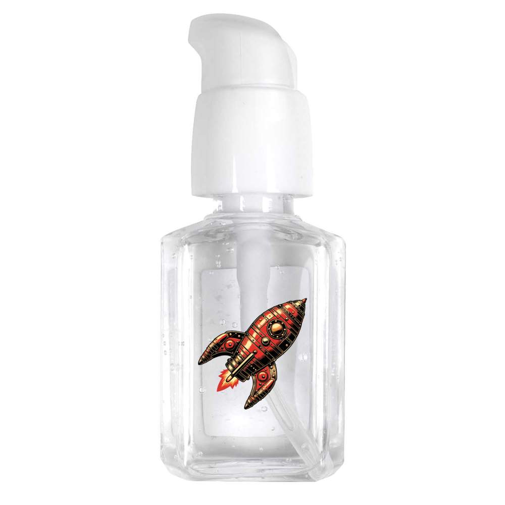 30ml 'Retro Toy Rocket Ship' Pocket Hand Sanitiser Gel (HS00033840)
