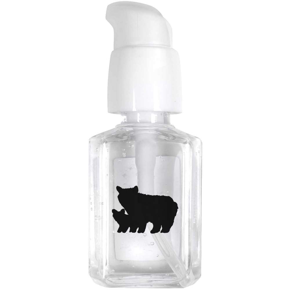 30ml 'Bear and cub silhouette' Pocket Hand Sanitiser Gel (HS00035097)