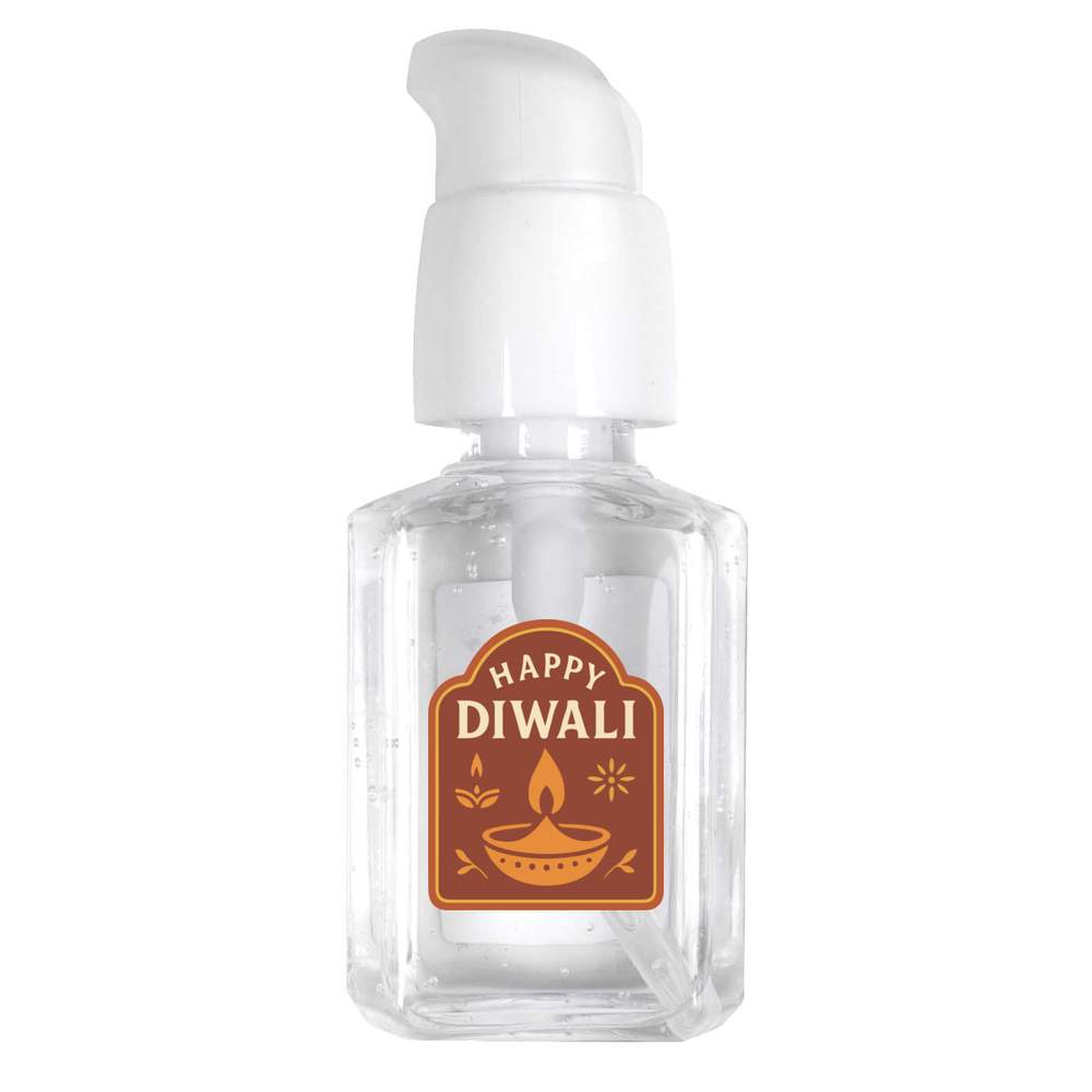 30ml 'Happy Diwali Celebratory Design' Pocket Hand Sanitiser Gel (HS00039283)