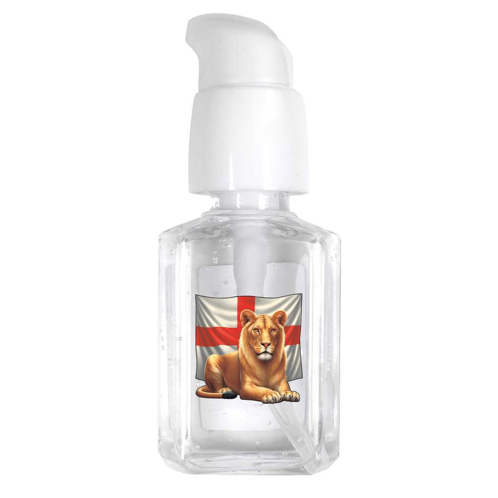 30ml 'England Flag With Lioness' Pocket Hand Sanitiser Gel (HS00039797)